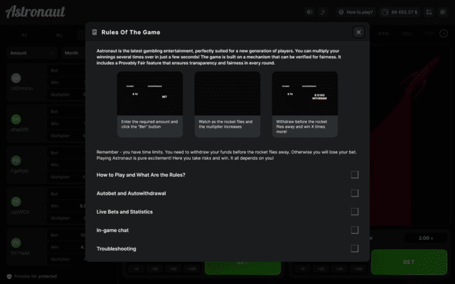 Astronaut Crash Game Screenshot 2